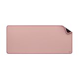 Logitech Desk Mat - Studio Series, Multifunktionale große Unterlage, Erweiterte Mausmatte, Anti-Rutsch-Gummiboden, Spritzwassergeschützt, Langlebig - Rosa