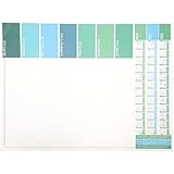 Schreibtischunterlage Schreibunterlage Papier 50 Blatt zum Abreißen Kalender 2026/2027 / 2028 ca. A2 56 x 42,5 cm