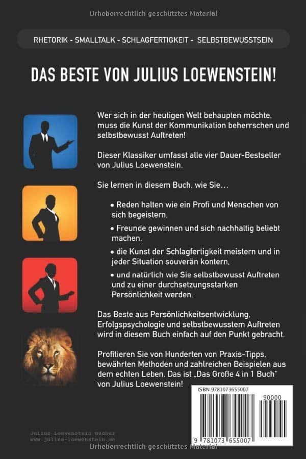 Meistern Sie Kommunikation, Körpersprache & Selbstbewusstsein: Das 4-in-1 Buch!