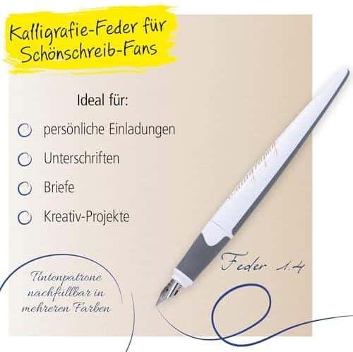 Es klingt, als ob die Rezensionen zu den Füllfederhaltern sehr positiv sind, besonders im Hinblick auf das Schreiben von Kurrent und Kalligraphie. Der Füller scheint eine angenehme Ergonomie und ein ansprechendes Design zu bieten, was für viele Nutzer wichtig ist, insbesondere wenn sie länger schreiben müssen. Hier sind einige wichtige Punkte, die für Autoren und Schreiber von Interesse sein könnten:
### Vorzüge des Füllfederhalters:
1. **Ergonomisches Design**: Viele Nutzer schätzen die ergonomische Dreiecksform, die angenehmes Schreiben fördert und Ermüdung der Hand verringert.
2. **Schreibgefühl**: Die Meinungen sind überwiegend positiv bezüglich des Schreibgefühls. Nutzer berichten von einem weichen, kratzfreien Schreiben, was für längeres Schreiben oder kreatives Arbeiten wichtig ist.
3. **Vielseitigkeit**: Der Füller kann sowohl von Linkshändern als auch Rechtshändern verwendet werden, was ihn für ein breites Publikum attraktiv macht.
4. **Optik**: Das ansprechende Design, insbesondere die Farbvarianten wie Black Rose und White Rose, heben sich hervor und sind auch für kreative Menschen wichtig, die Wert auf Ästhetik legen.
5. **Tintenkompatibilität**: Die Verwendung von Standard-Tintenpatronen macht den Füller praktisch, auch wenn einige Nutzer berichten, dass bestimmte Patronen Probleme bereiten können.
### Mögliche Verbesserungsbereiche:
1. **Federstärken**: Einige Nutzer wünschen sich eine schmalere Feder, um verschiedene Schreibstile oder Kalligraphien zu unterstützen.
2. **Patronenkompatibilität**: Es gibt Hinweise, dass bestimmte Tintenpatronen nicht perfekt passen, was zu kleinen Schwierigkeiten führen kann, die jedoch nicht gravierend sind.
### Fazit für Autoren:
Für Schriftsteller und Kreative, die viel Wert auf das Schreiben mit der Hand legen, könnte dieser Füller eine Überlegung wert sein. Die Möglichkeit, in Kalligraphie oder Kurrent zu schreiben, bietet nicht nur eine kreative Ausdrucksform, sondern hat auch etwas Nostalgisches und Ästhetisches. Angesichts der positiven Bewertungen könnte der Füller eine nützliche Ergänzung für jeden Schreibtisch sein und das Schreiben sowohl angenehmer als auch inspirierender machen